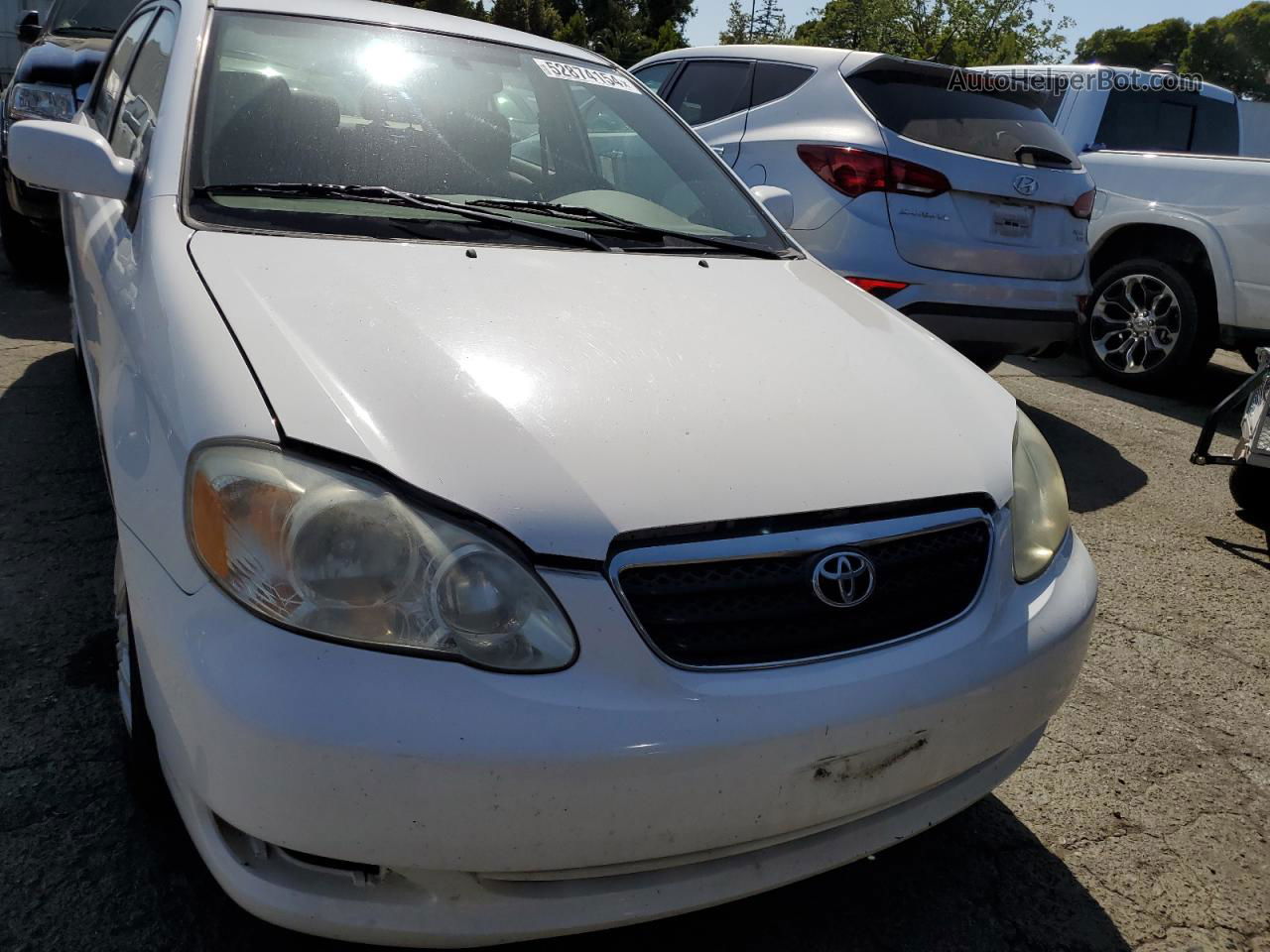 2005 Toyota Corolla Ce White vin: 1NXBR32E25Z514369