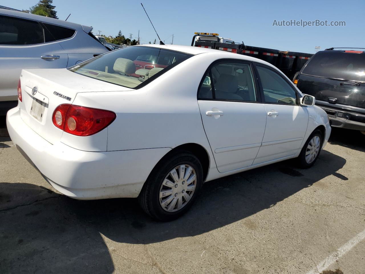 2005 Toyota Corolla Ce White vin: 1NXBR32E25Z514369