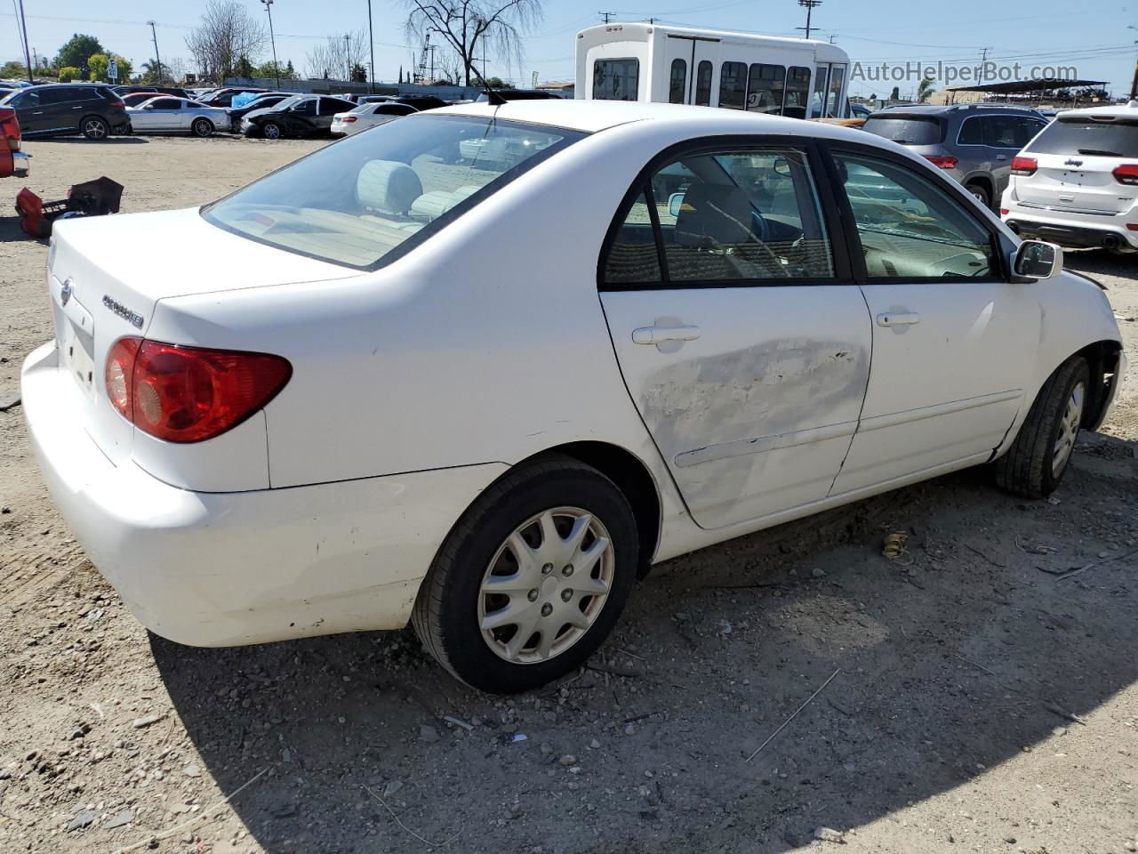 2008 Toyota Corolla Ce White vin: 1NXBR32E28Z008755