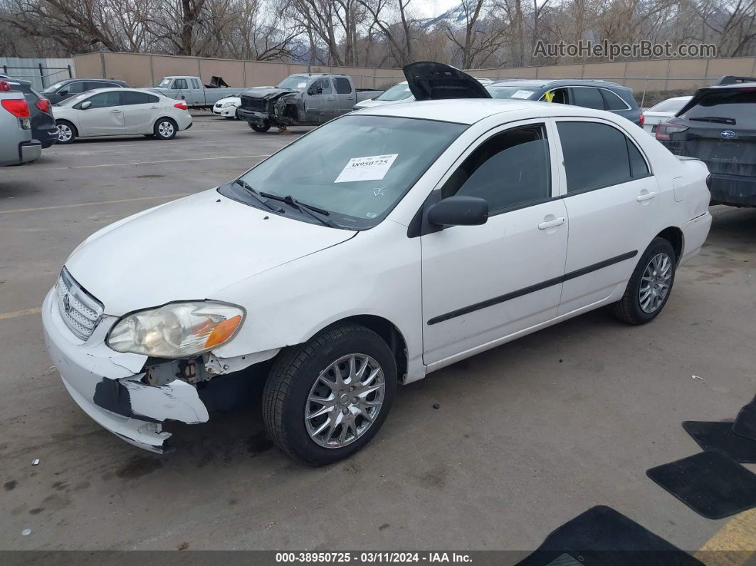 2008 Toyota Corolla Ce White vin: 1NXBR32E28Z014748