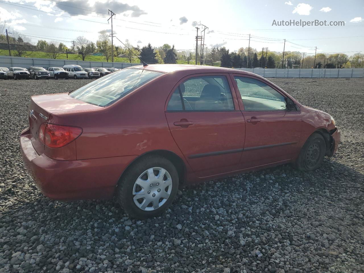 2008 Toyota Corolla Ce Red vin: 1NXBR32E28Z020405