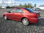 2008 Toyota Corolla Ce Red vin: 1NXBR32E28Z020405