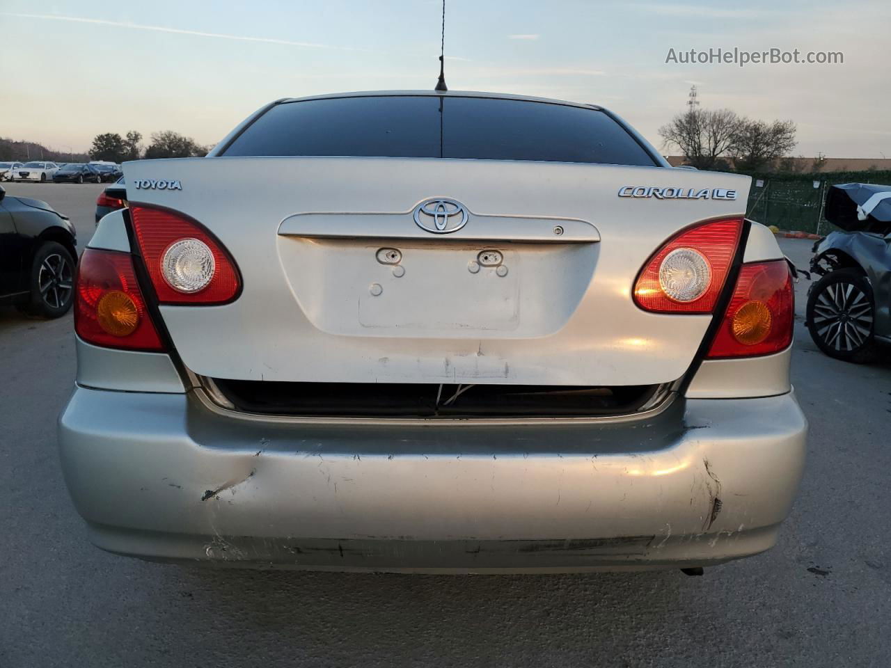 2003 Toyota Corolla Ce Silver vin: 1NXBR32E33Z004688