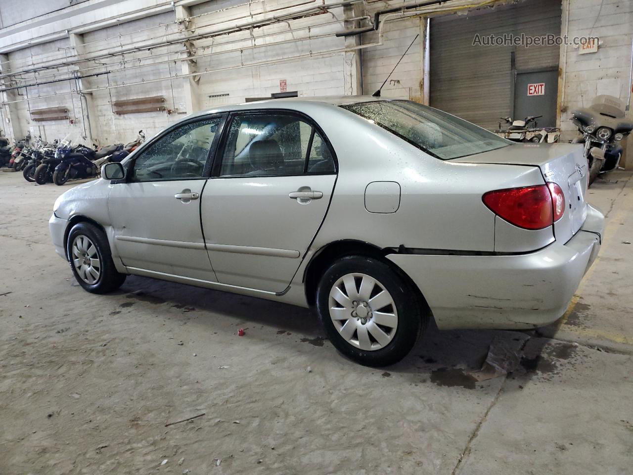 2003 Toyota Corolla Ce Silver vin: 1NXBR32E33Z027114