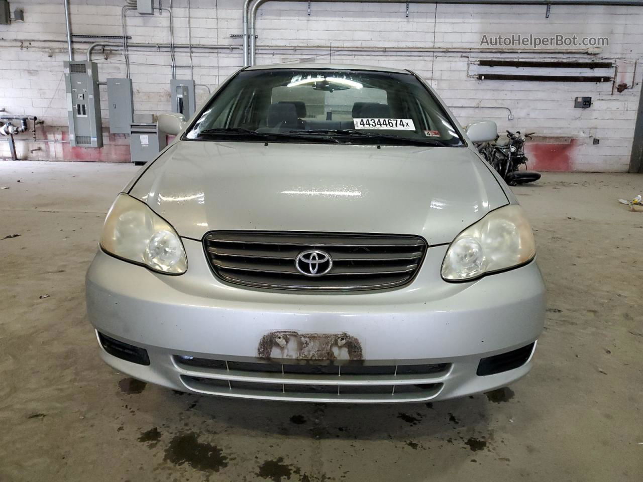 2003 Toyota Corolla Ce Silver vin: 1NXBR32E33Z027114