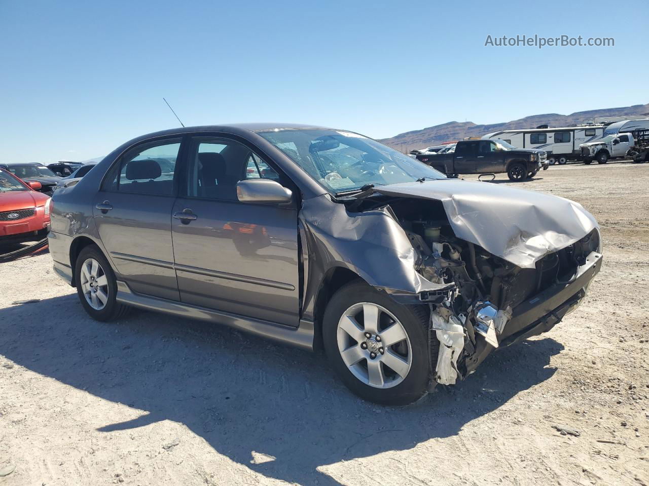 2003 Toyota Corolla Ce Gray vin: 1NXBR32E33Z043846