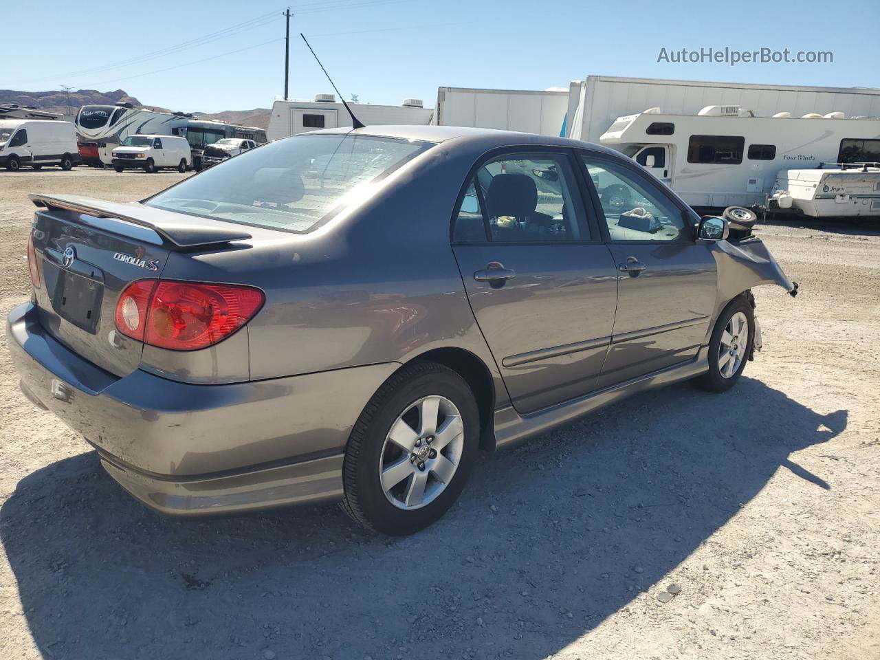 2003 Toyota Corolla Ce Gray vin: 1NXBR32E33Z043846