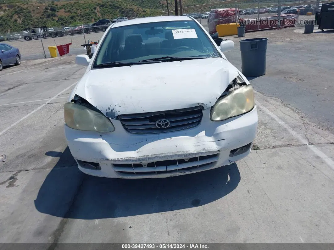 2003 Toyota Corolla Le White vin: 1NXBR32E33Z046472