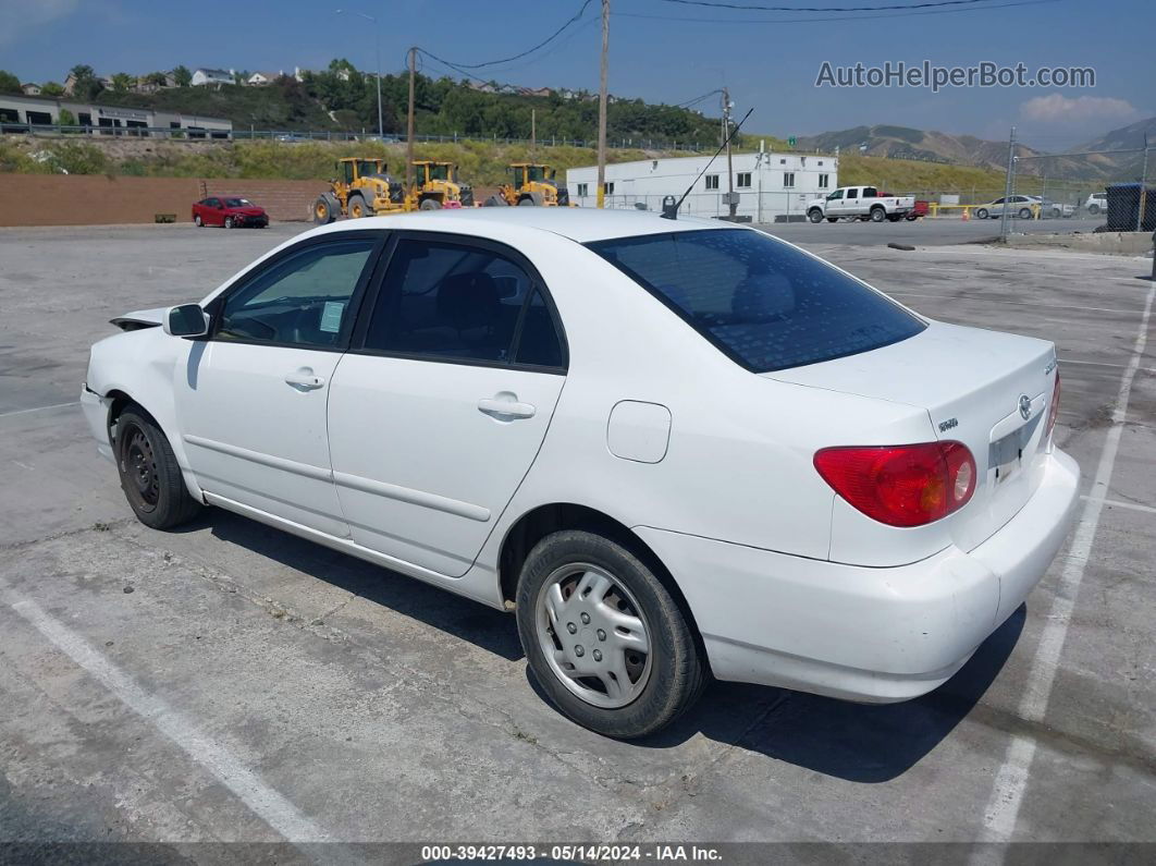 2003 Toyota Corolla Le White vin: 1NXBR32E33Z046472