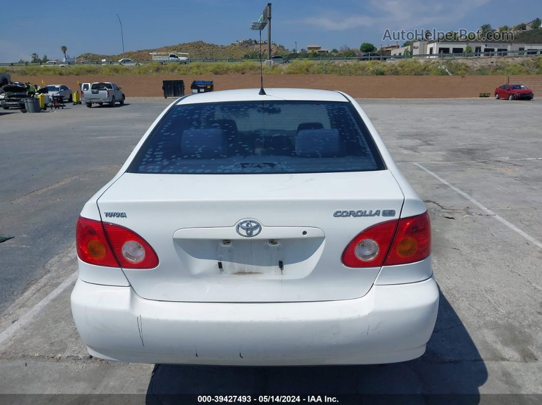 2003 Toyota Corolla Le White vin: 1NXBR32E33Z046472