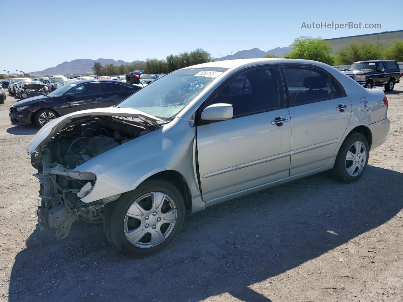 2003 Toyota Corolla Ce Silver vin: 1NXBR32E33Z050621