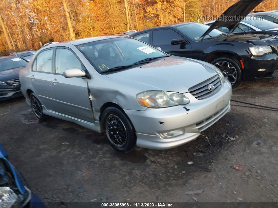 2003 Toyota Corolla S Silver vin: 1NXBR32E33Z090195