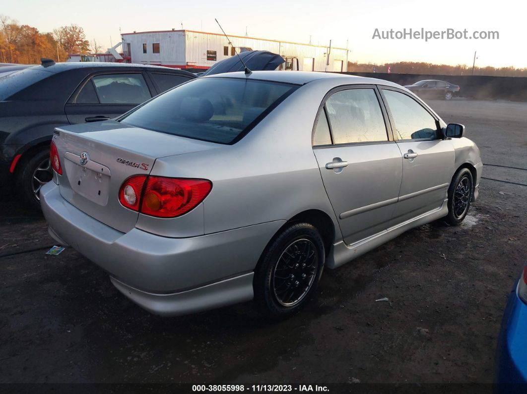 2003 Toyota Corolla S Silver vin: 1NXBR32E33Z090195