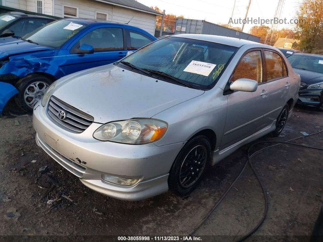 2003 Toyota Corolla S Silver vin: 1NXBR32E33Z090195