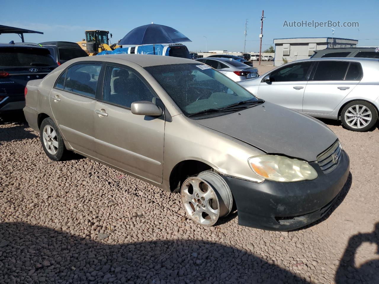 2004 Toyota Corolla Ce Желто-коричневый vin: 1NXBR32E34Z196924