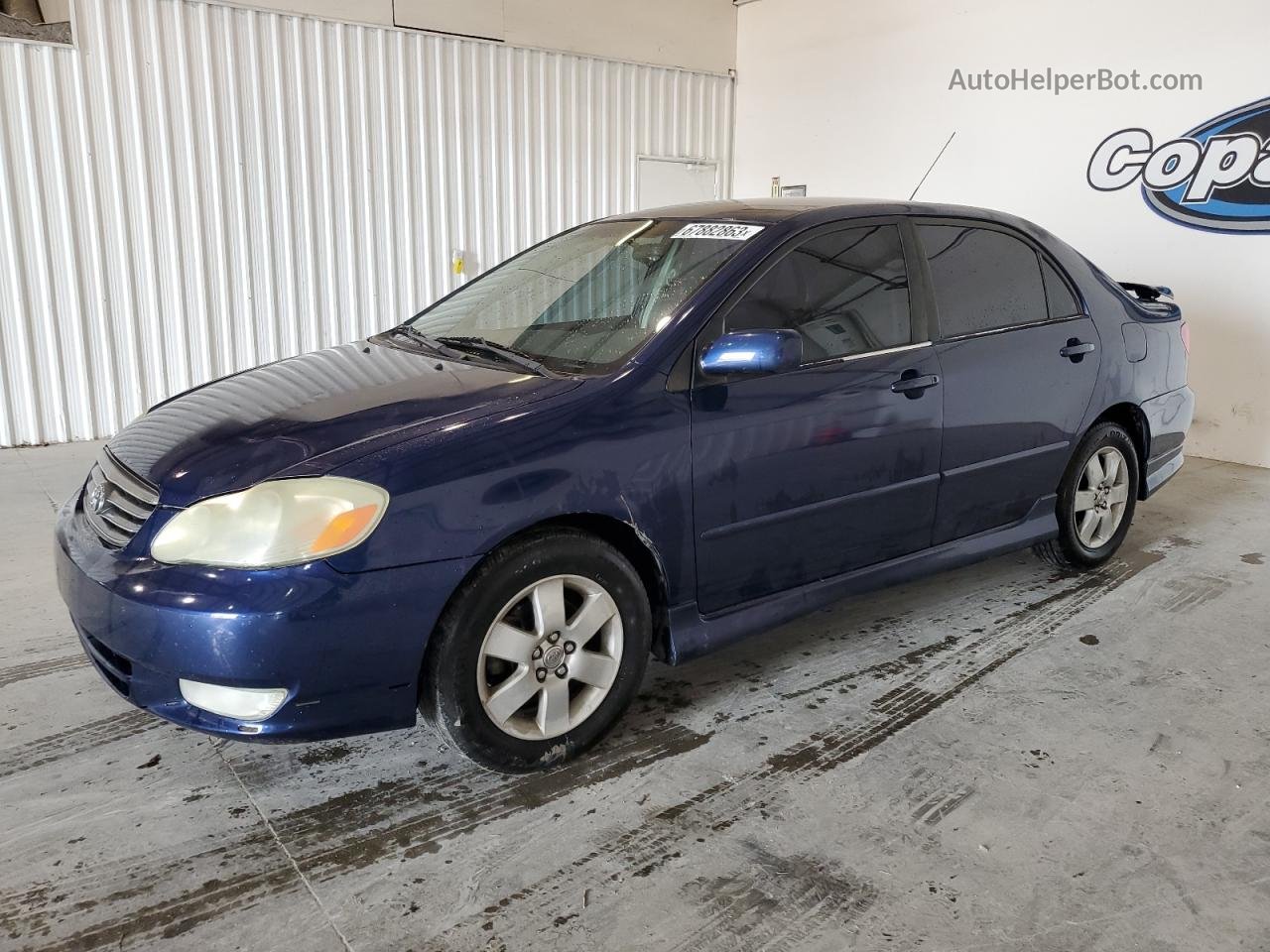 2004 Toyota Corolla Ce Blue vin: 1NXBR32E34Z246303