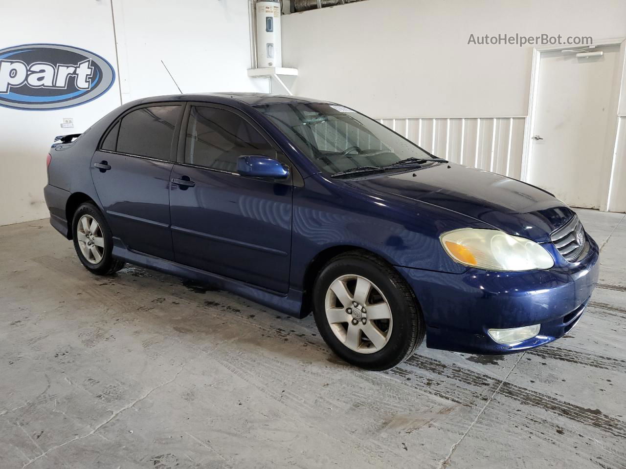 2004 Toyota Corolla Ce Blue vin: 1NXBR32E34Z246303