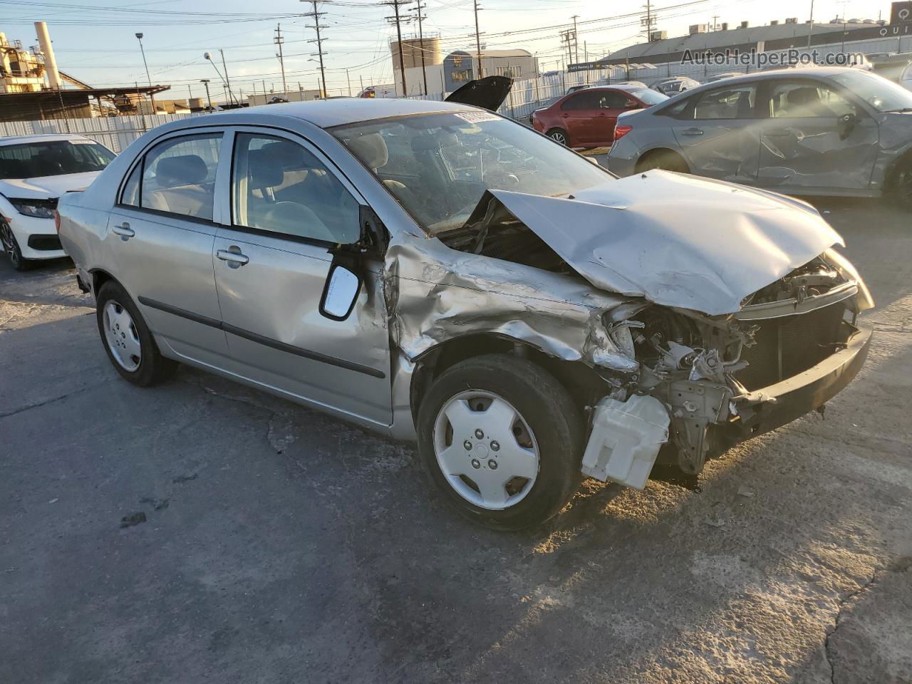 2004 Toyota Corolla Ce Gray vin: 1NXBR32E34Z262548