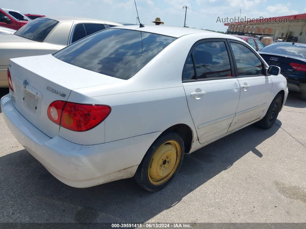 2004 Toyota Corolla Le White vin: 1NXBR32E34Z277387