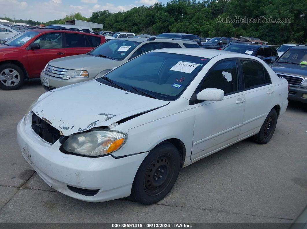 2004 Toyota Corolla Le White vin: 1NXBR32E34Z277387