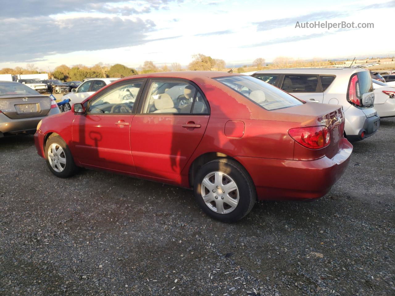 2004 Toyota Corolla Ce Orange vin: 1NXBR32E34Z280340