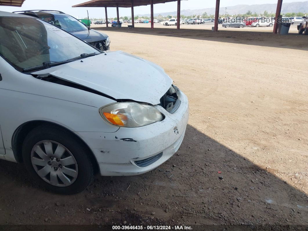 2004 Toyota Corolla Le White vin: 1NXBR32E34Z292343