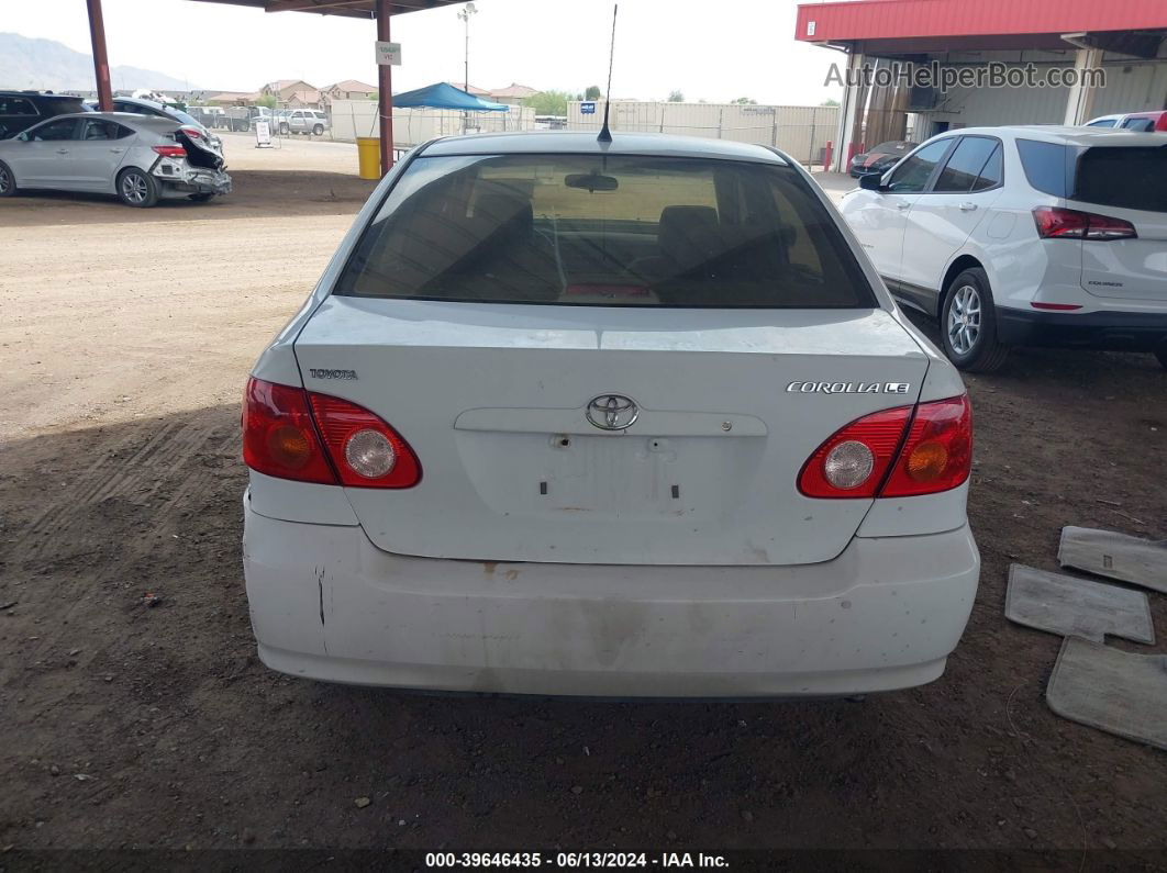 2004 Toyota Corolla Le White vin: 1NXBR32E34Z292343