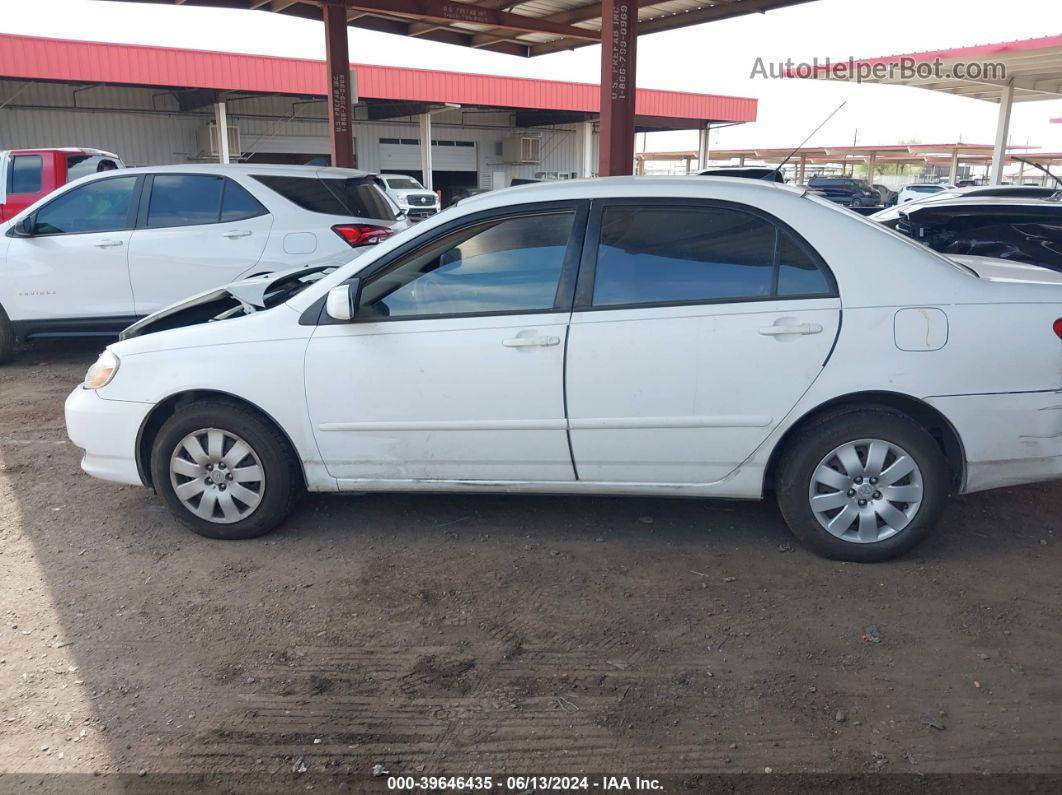 2004 Toyota Corolla Le White vin: 1NXBR32E34Z292343