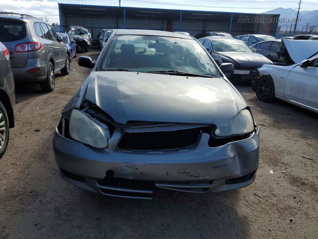 2004 Toyota Corolla Ce Gray vin: 1NXBR32E34Z298224