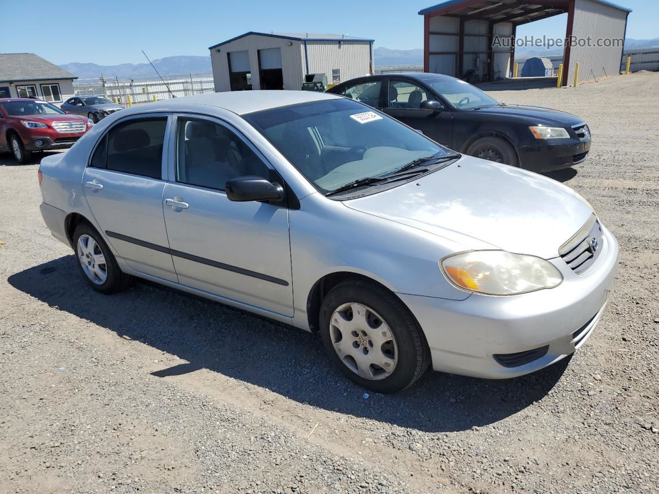 2004 Toyota Corolla Ce Silver vin: 1NXBR32E34Z303647