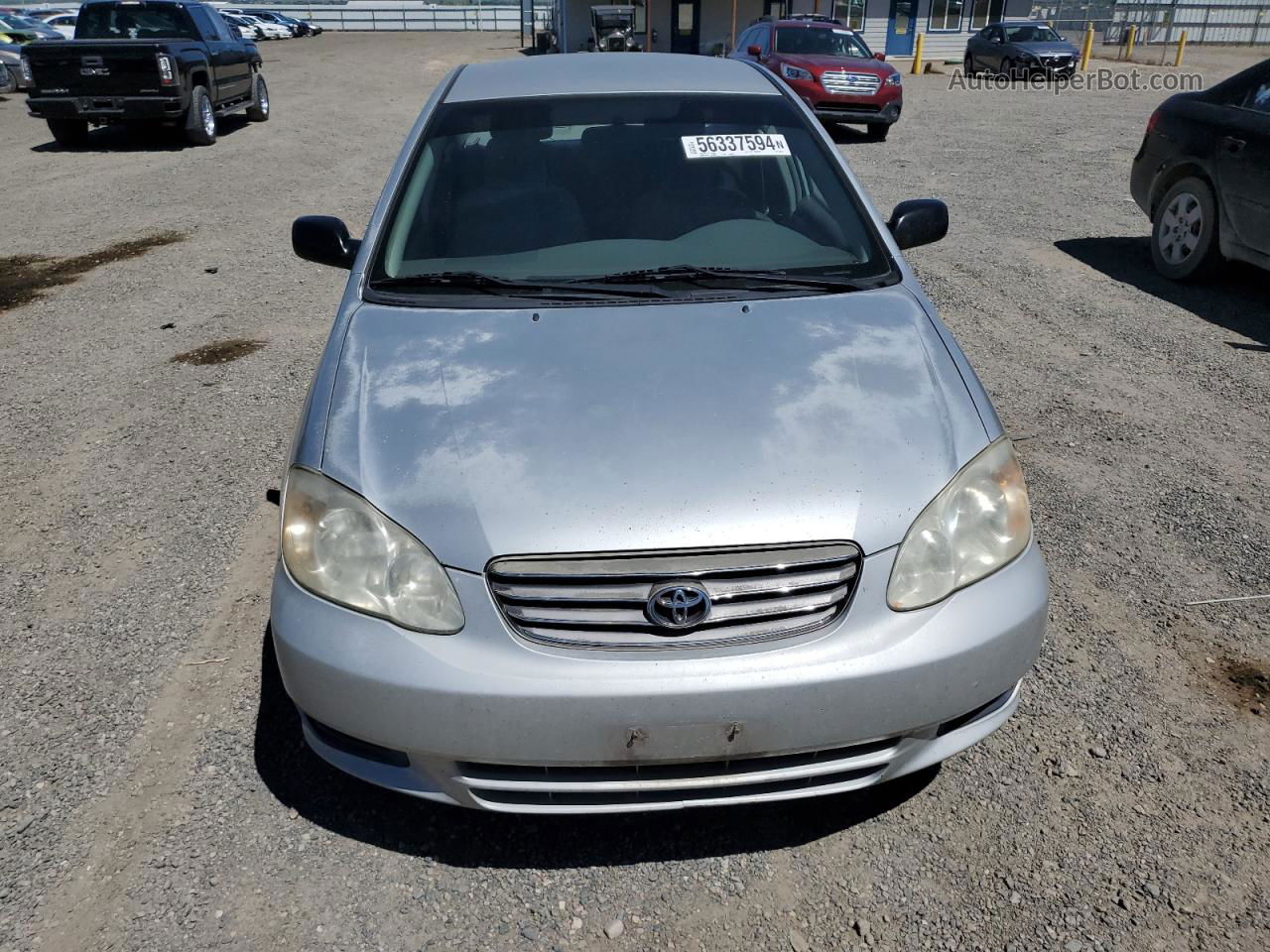 2004 Toyota Corolla Ce Silver vin: 1NXBR32E34Z303647