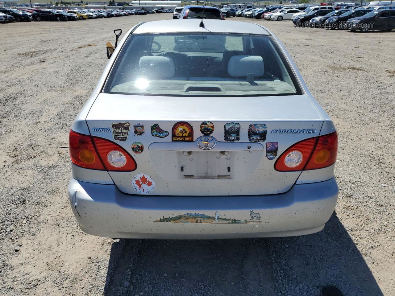 2004 Toyota Corolla Ce Silver vin: 1NXBR32E34Z303647