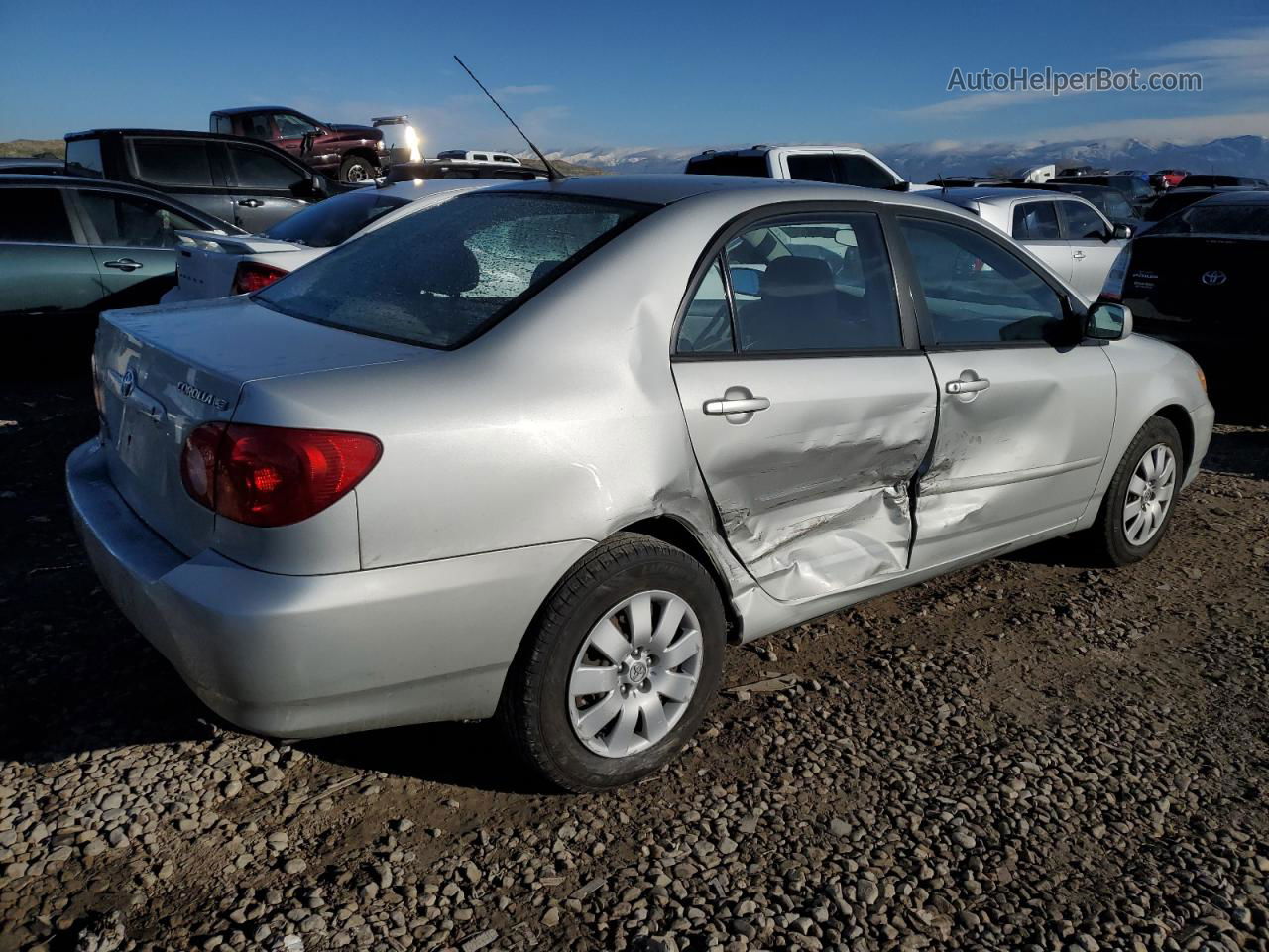 2004 Toyota Corolla Ce Silver vin: 1NXBR32E34Z305818