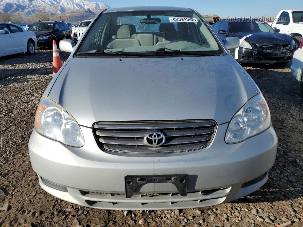 2004 Toyota Corolla Ce Silver vin: 1NXBR32E34Z305818