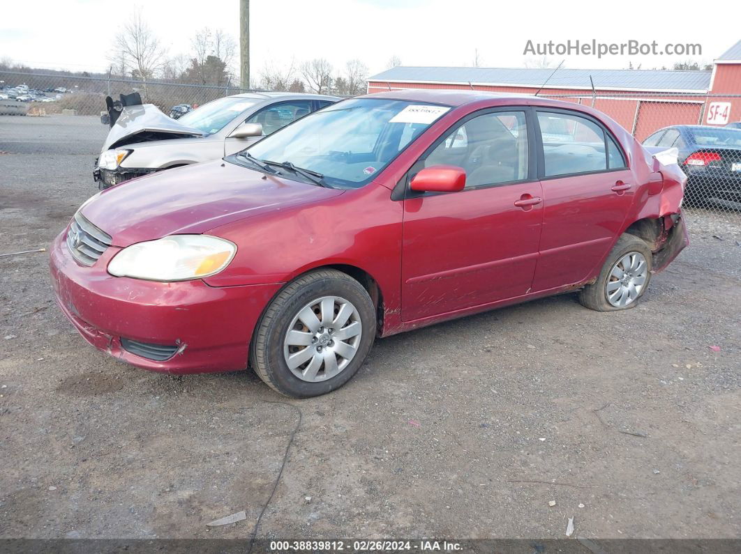 2004 Toyota Corolla Le Красный vin: 1NXBR32E34Z311232