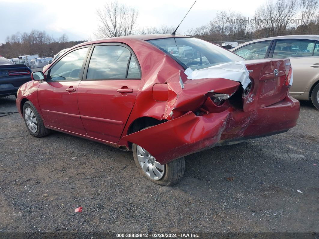 2004 Toyota Corolla Le Красный vin: 1NXBR32E34Z311232