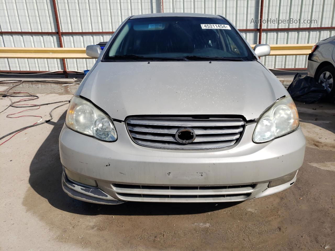 2004 Toyota Corolla Ce Silver vin: 1NXBR32E34Z320187