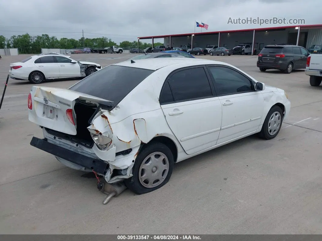 2005 Toyota Corolla Le White vin: 1NXBR32E35Z440010