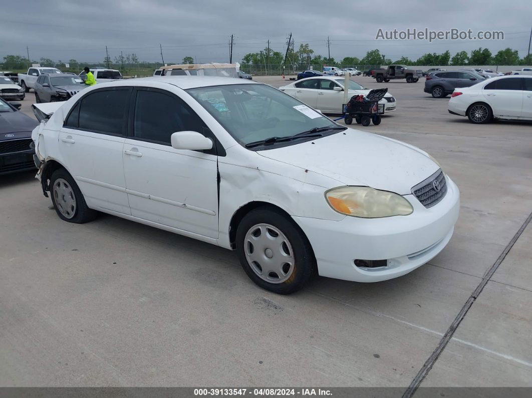 2005 Toyota Corolla Le White vin: 1NXBR32E35Z440010