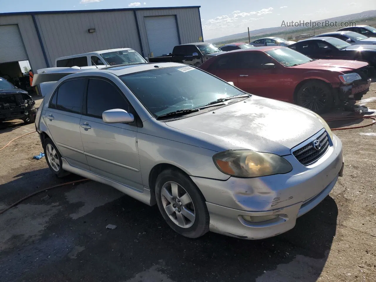 2005 Toyota Corolla Ce Silver vin: 1NXBR32E35Z465831