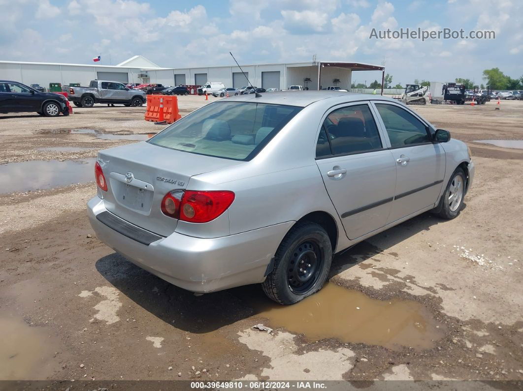 2008 Toyota Corolla Ce Silver vin: 1NXBR32E38Z014936