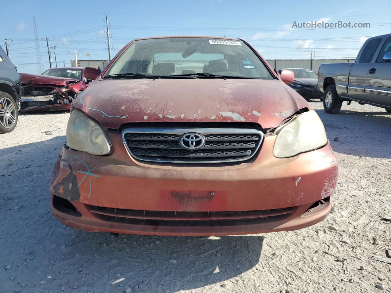 2008 Toyota Corolla Ce Red vin: 1NXBR32E38Z023037