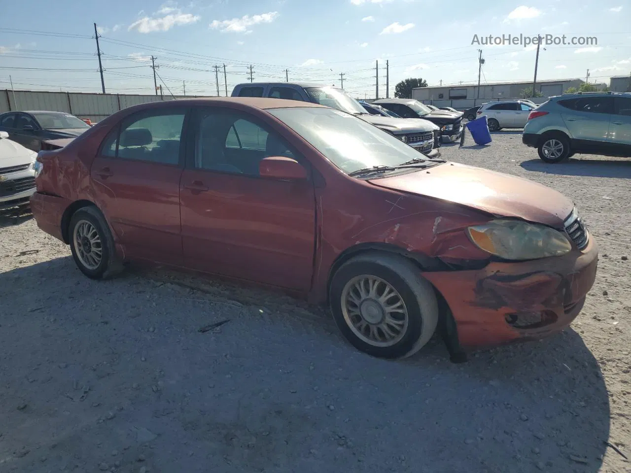 2008 Toyota Corolla Ce Red vin: 1NXBR32E38Z023037