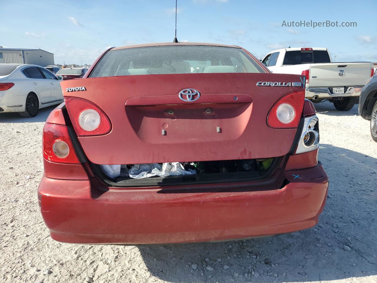 2008 Toyota Corolla Ce Red vin: 1NXBR32E38Z023037