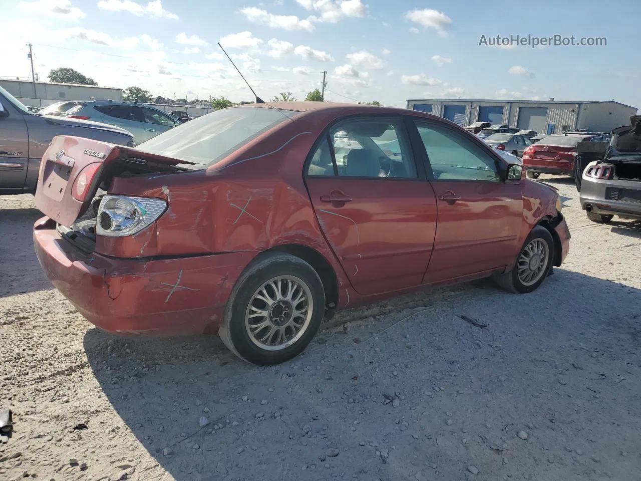 2008 Toyota Corolla Ce Red vin: 1NXBR32E38Z023037