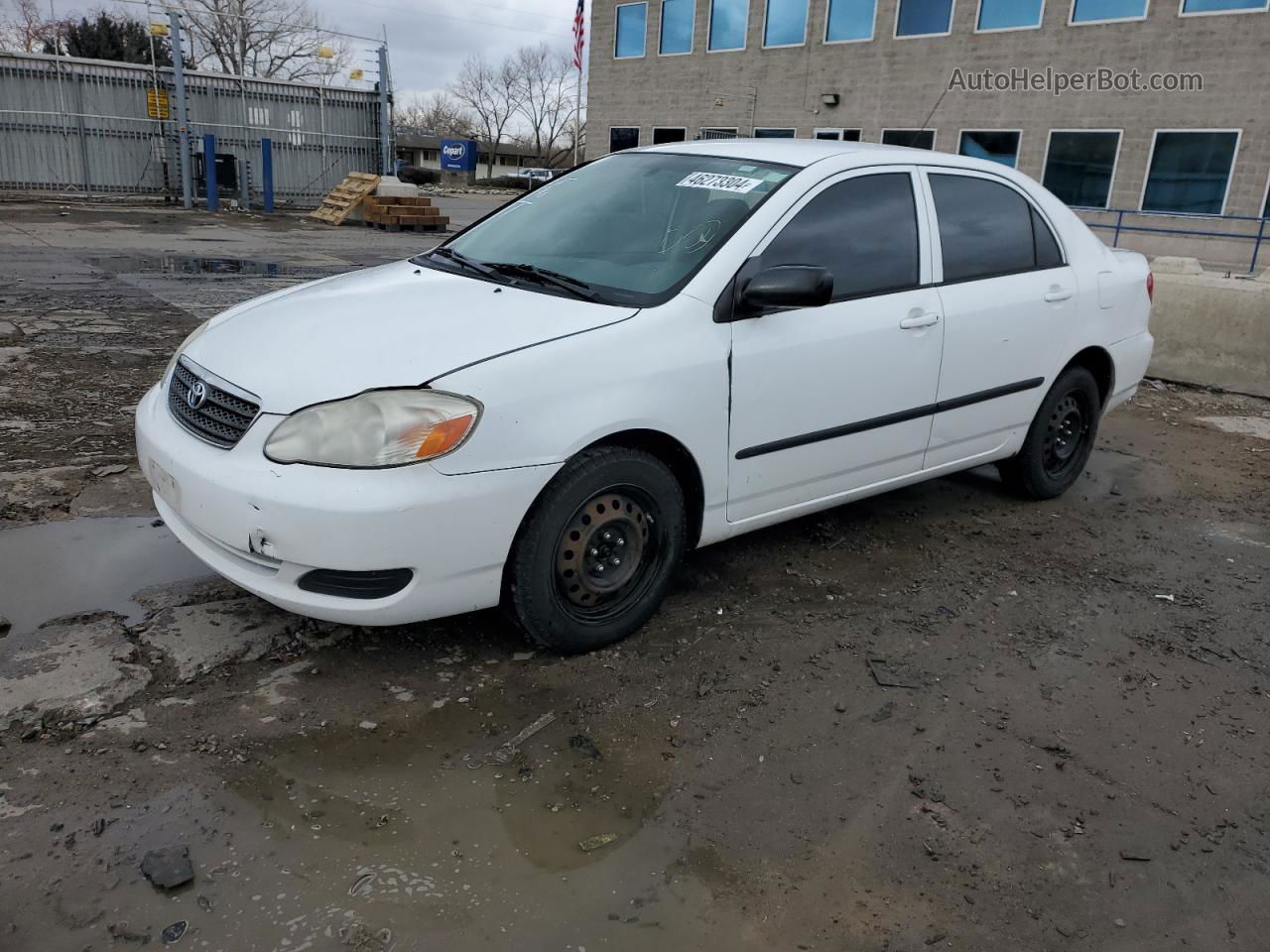 2008 Toyota Corolla Ce White vin: 1NXBR32E38Z026598