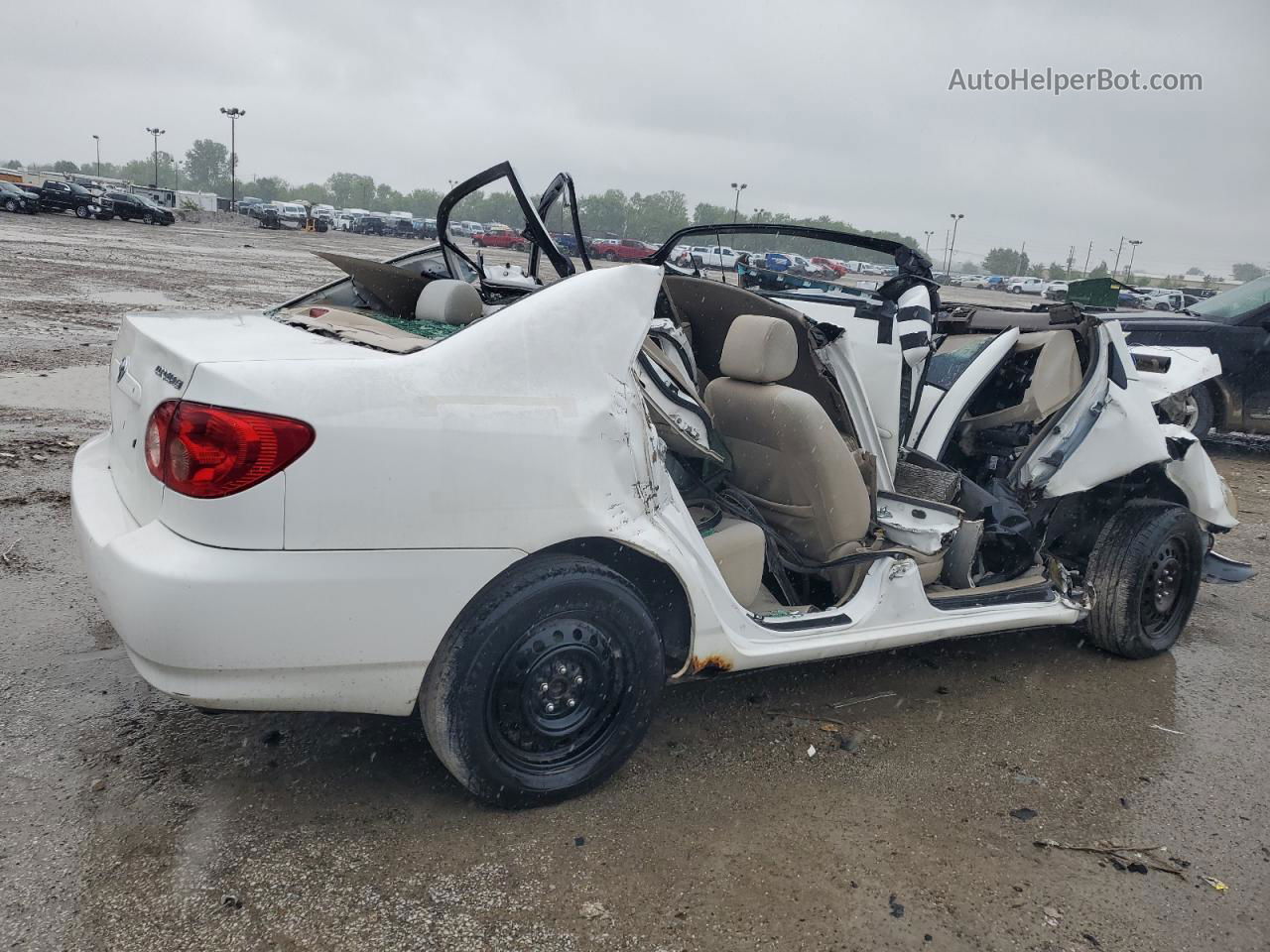 2008 Toyota Corolla Ce White vin: 1NXBR32E38Z947641