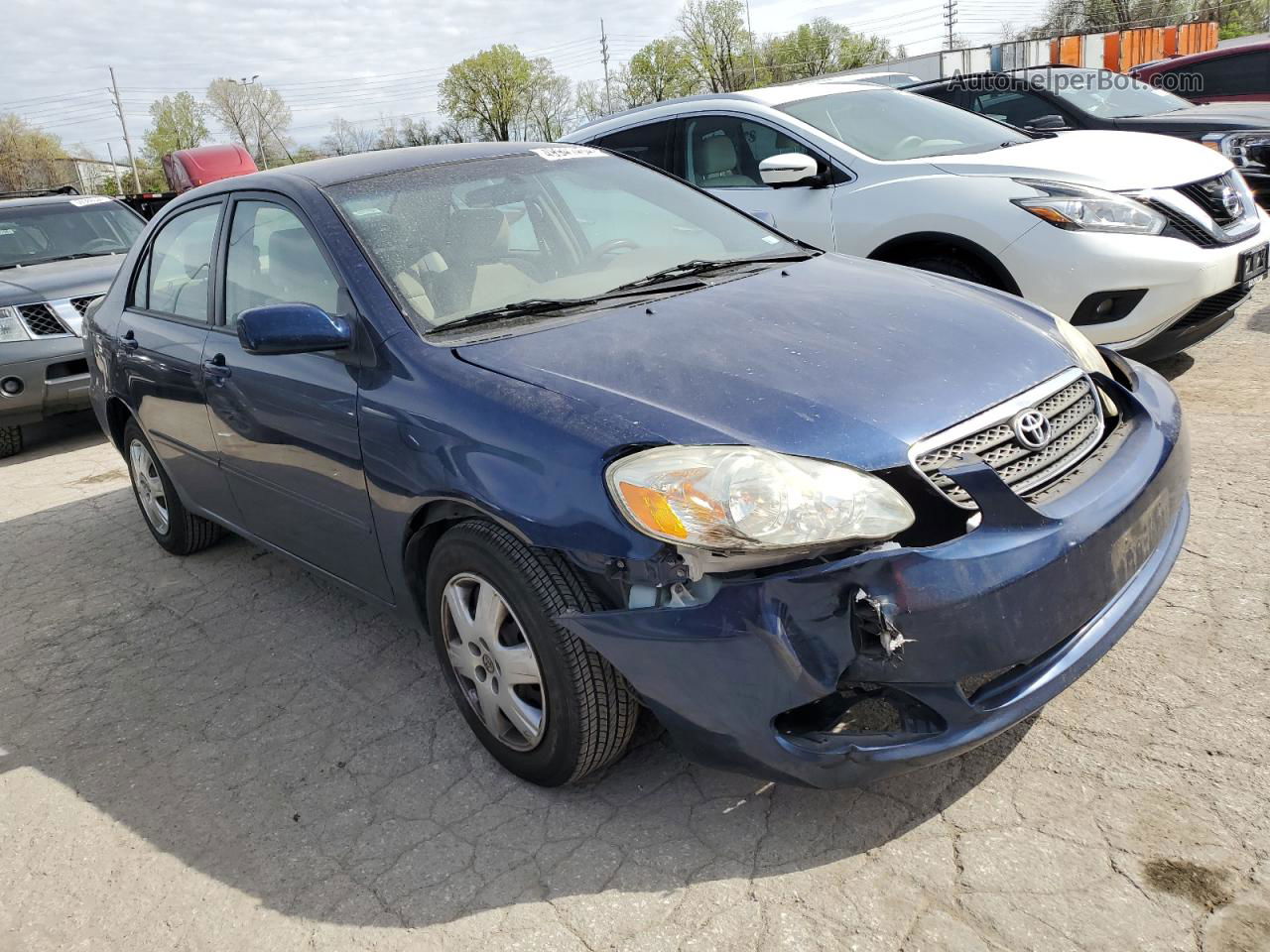 2008 Toyota Corolla Ce Blue vin: 1NXBR32E38Z971213