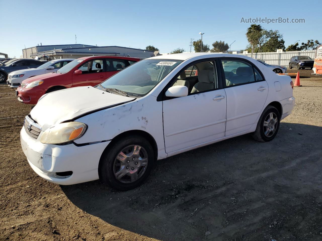 2008 Toyota Corolla Ce White vin: 1NXBR32E38Z990487