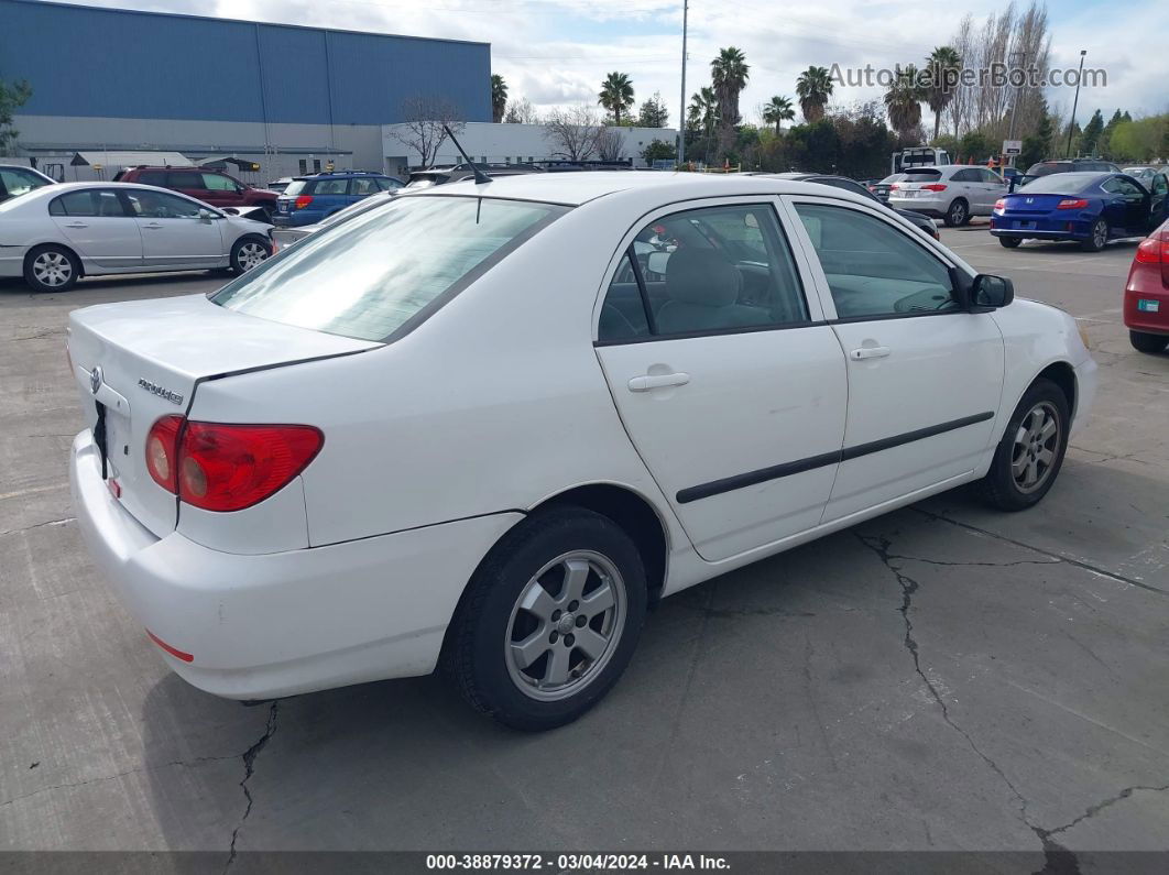 2008 Toyota Corolla Ce White vin: 1NXBR32E38Z996810